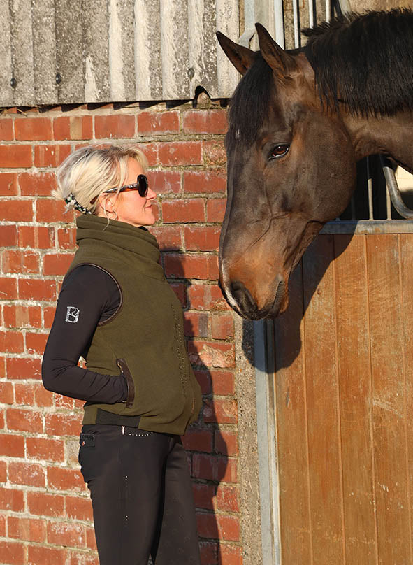 Sienna Country Fleece Olive Gilet