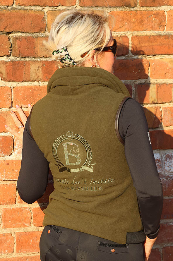 Sienna Country Fleece Olive Gilet