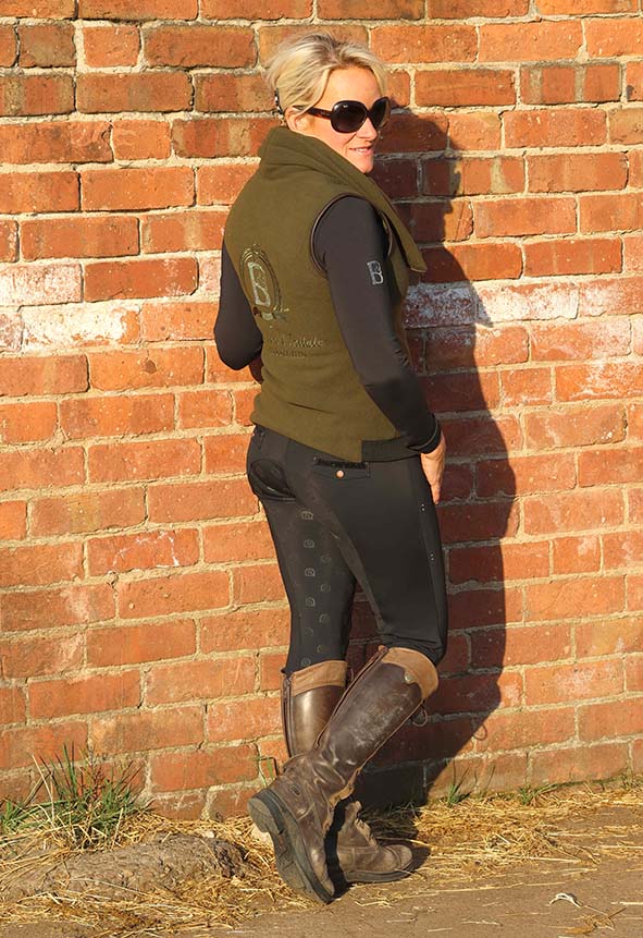 Sienna Country Fleece Olive Gilet