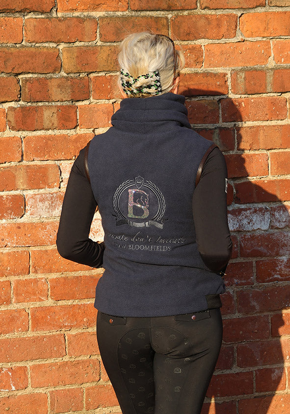 Sienna Country Fleece Navy Gilet