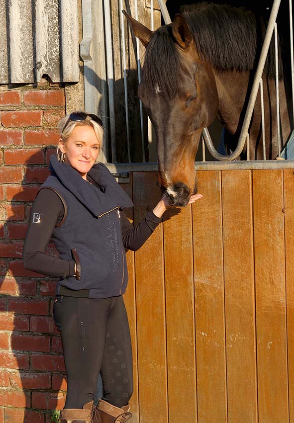 Sienna Country Fleece Navy Gilet