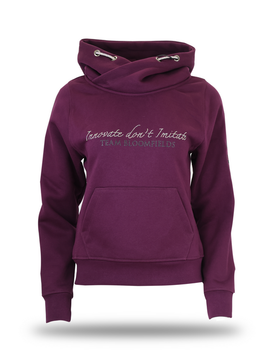 Amelia Berry Cross Neck Hoodie