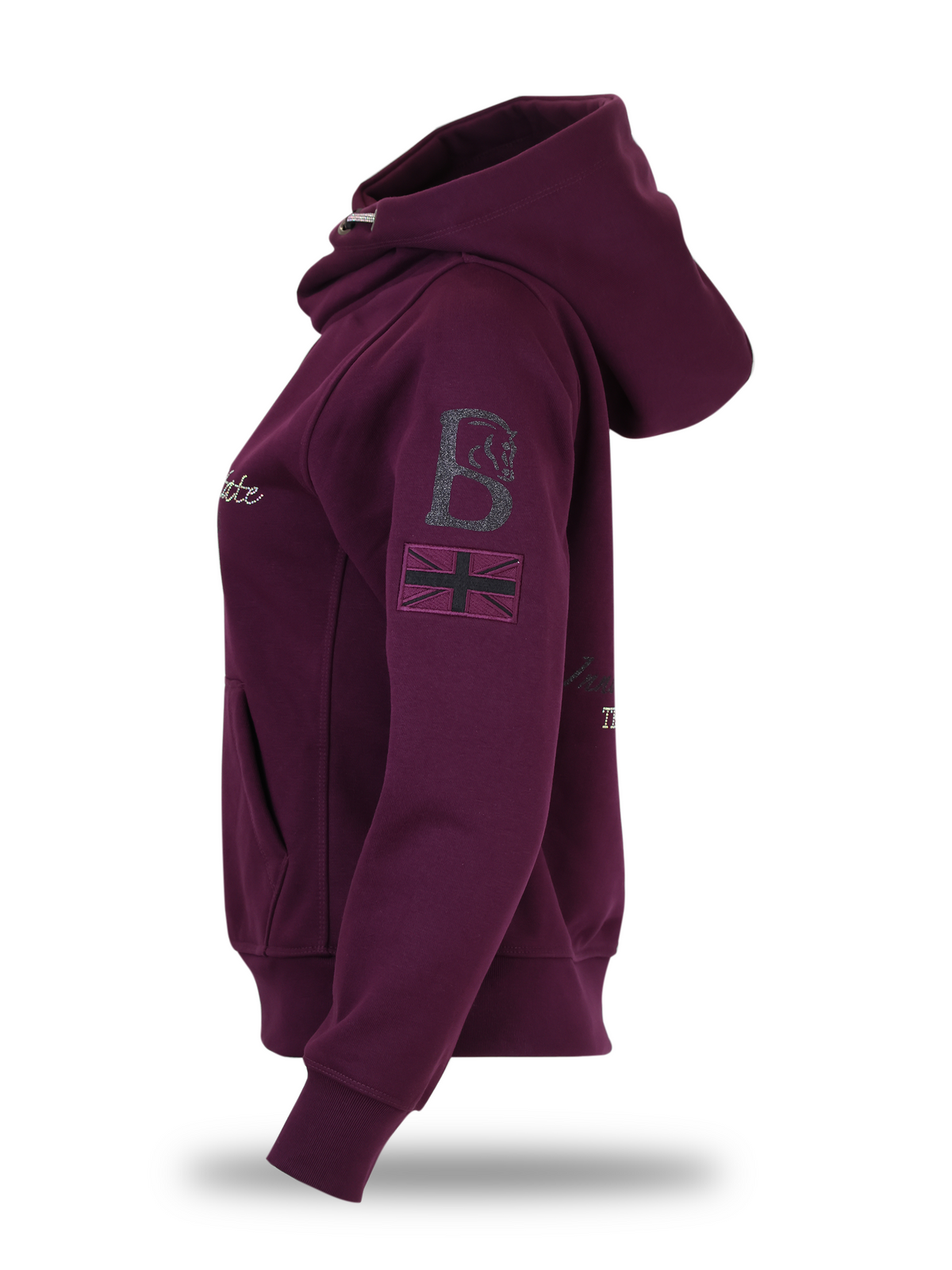 Amelia Berry Cross Neck Hoodie