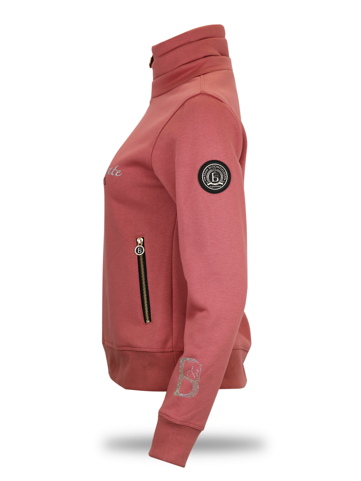 Sade Apricot Quarter Zip Jumper