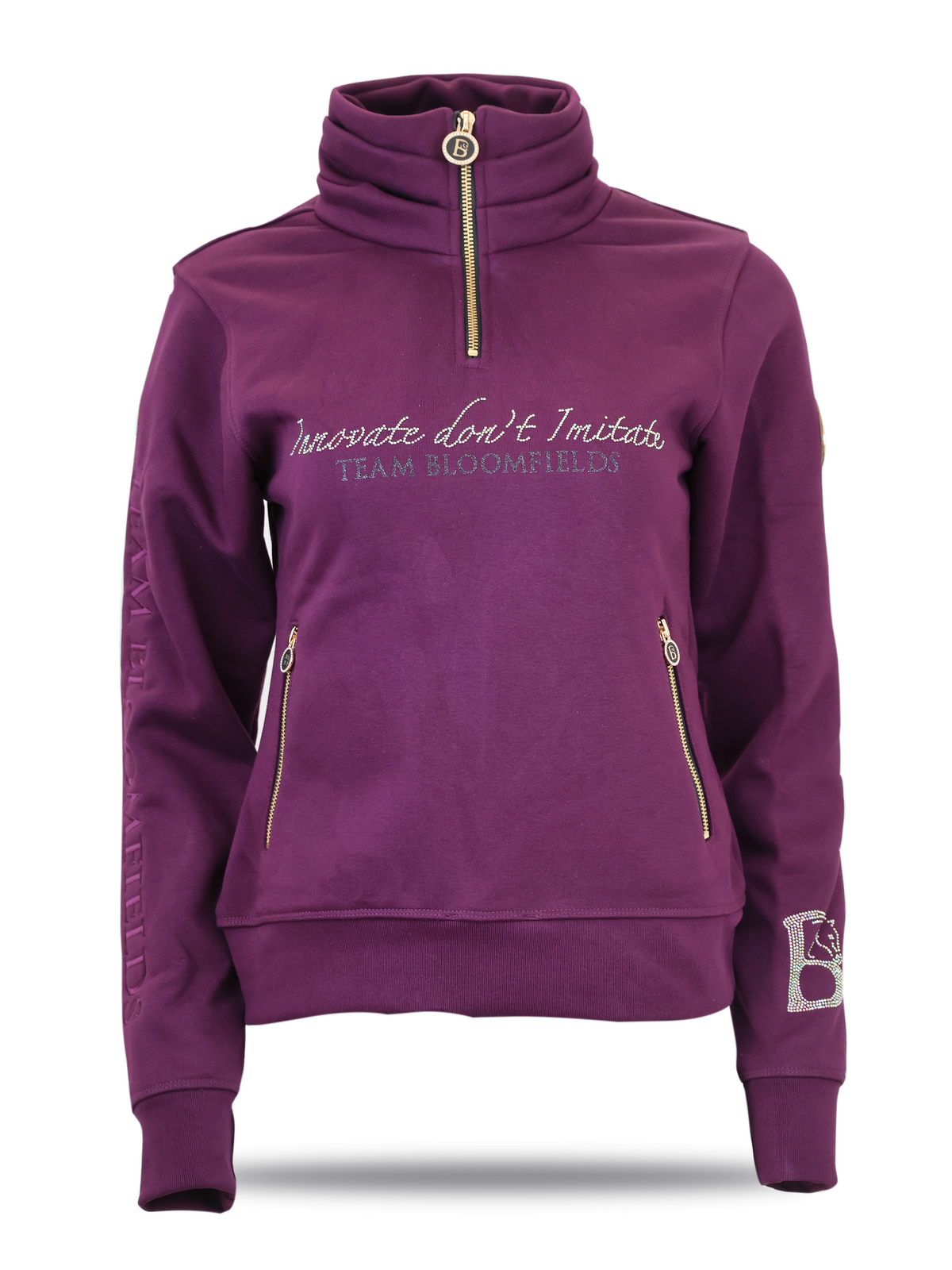 Sade Berry Quarter Zip Jumper