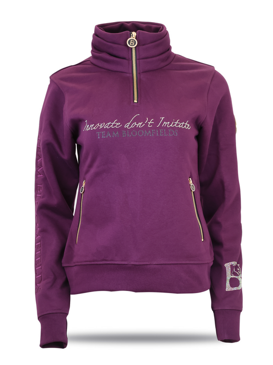 Sade Berry Quarter Zip Jumper