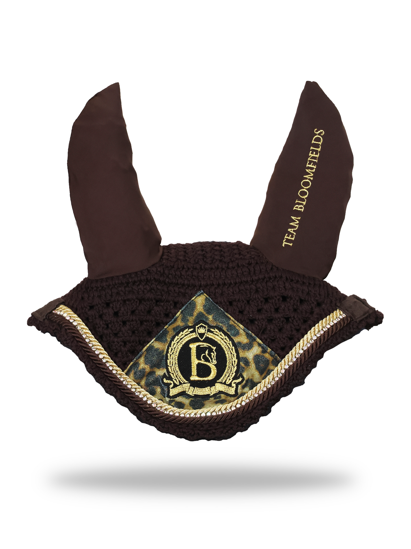 Brown & Leopard Print Bonnet