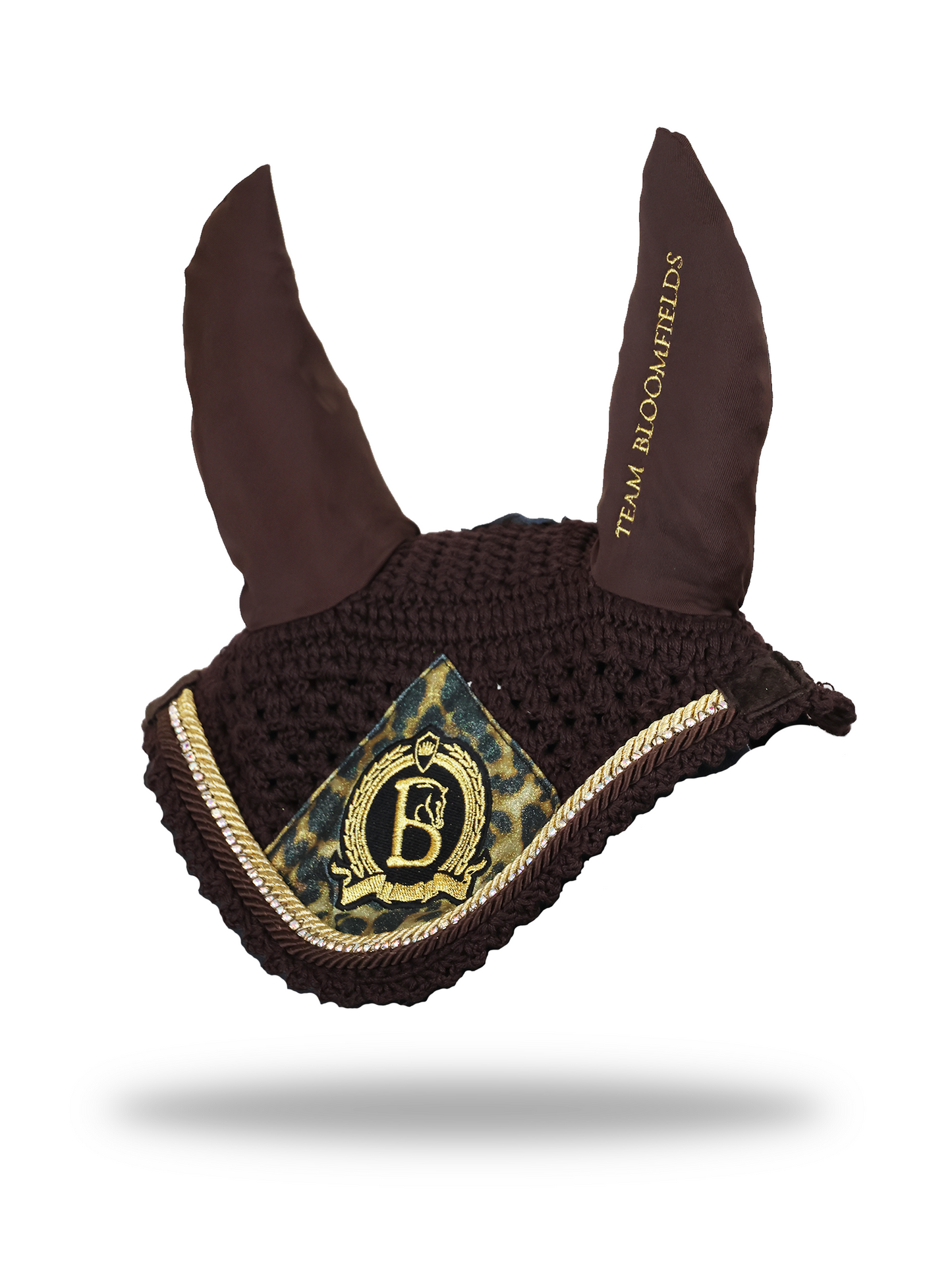 Brown & Leopard Print Bonnet