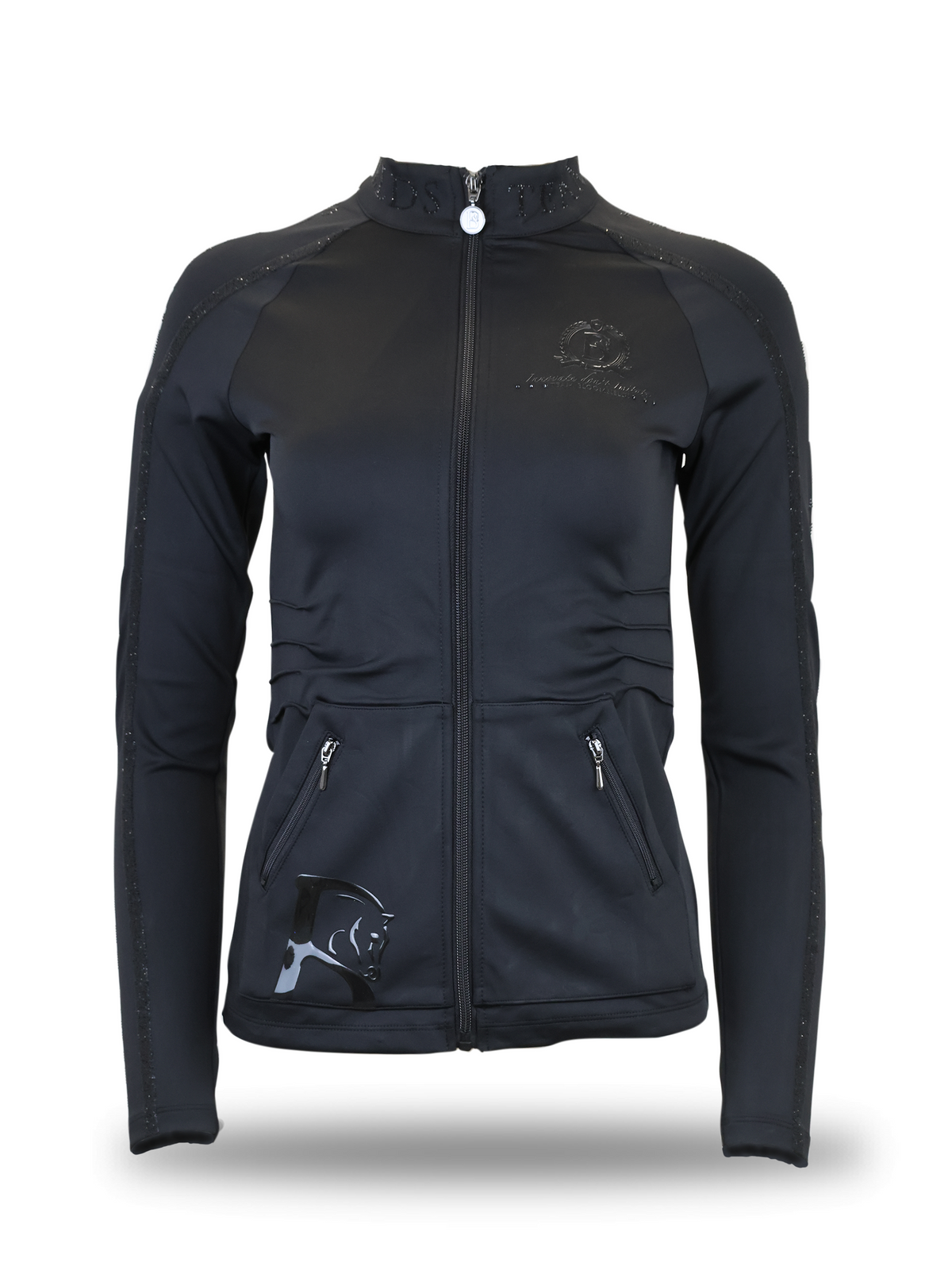 Caitlin Crystal Black Training Jacket