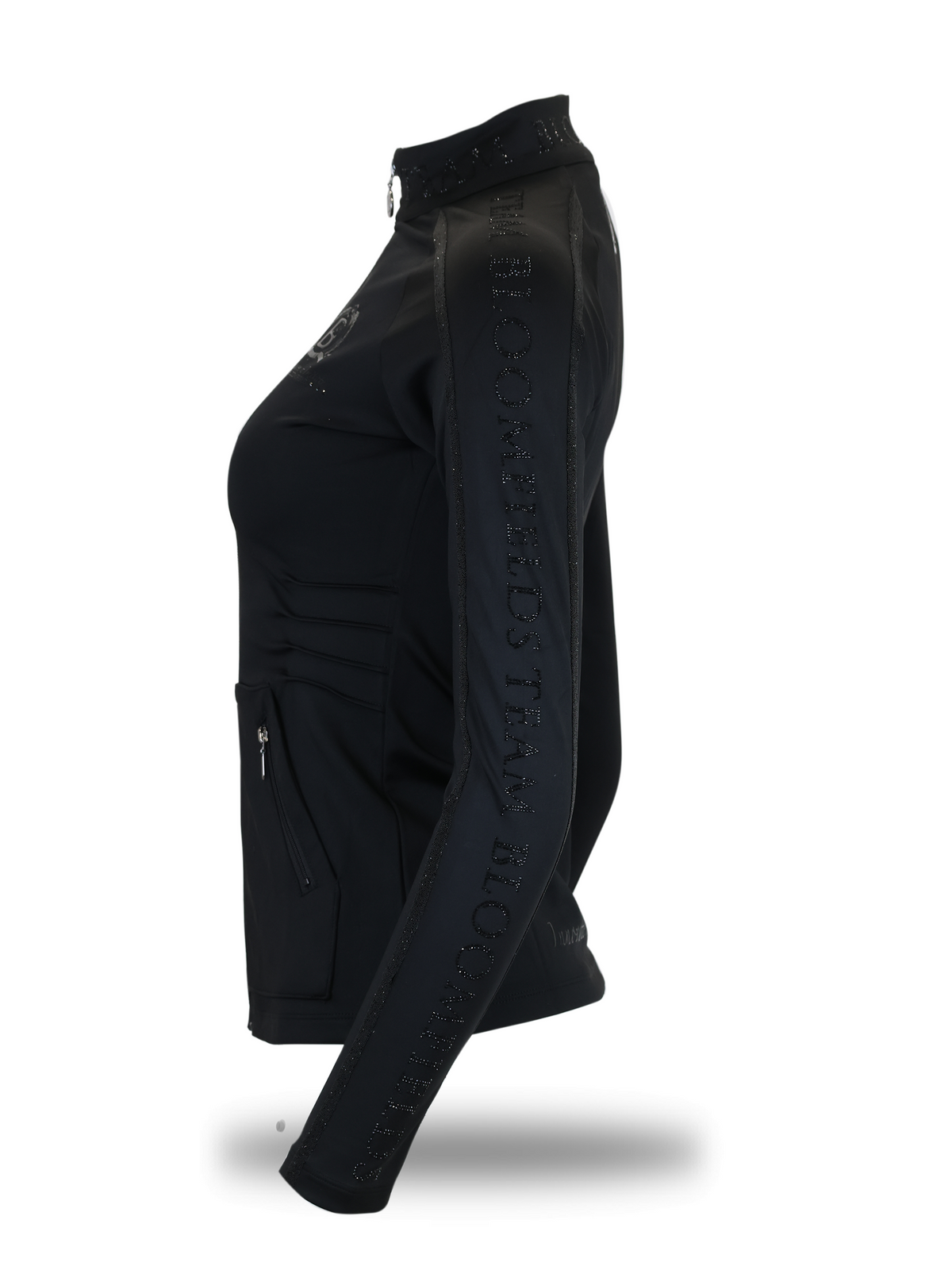 Caitlin Crystal Black Training Jacket