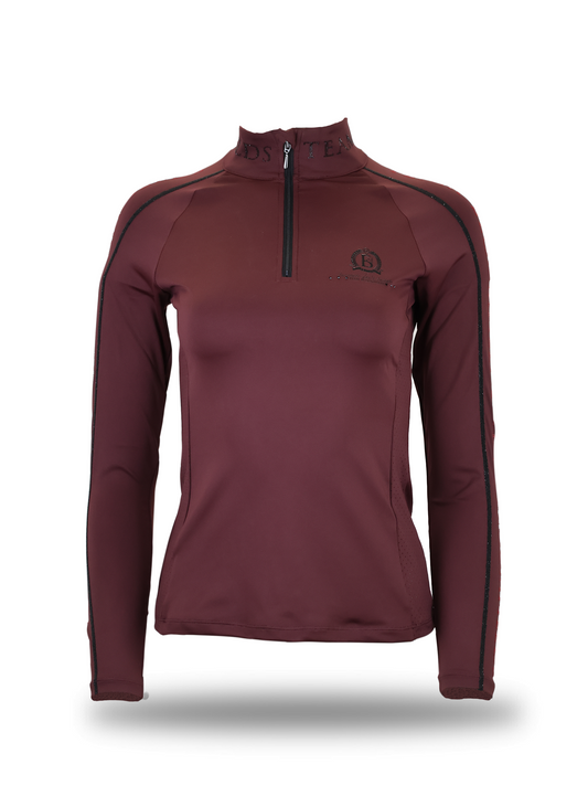 Chloe Burgundy Crystal Base Layer