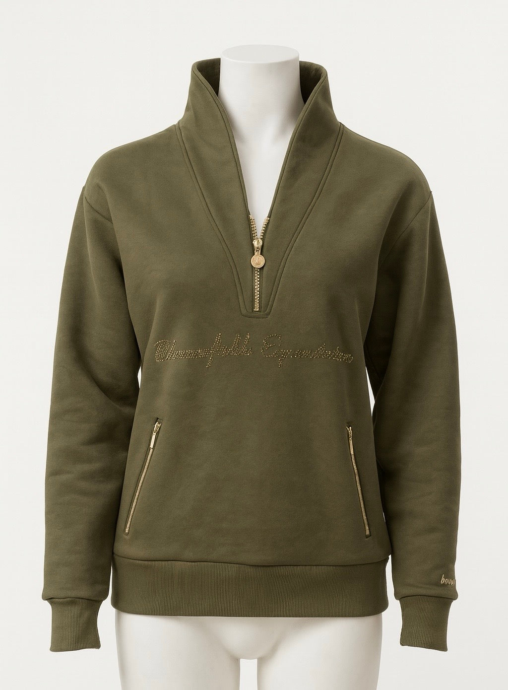 Vanessa V Neck Adult's Top In Olive