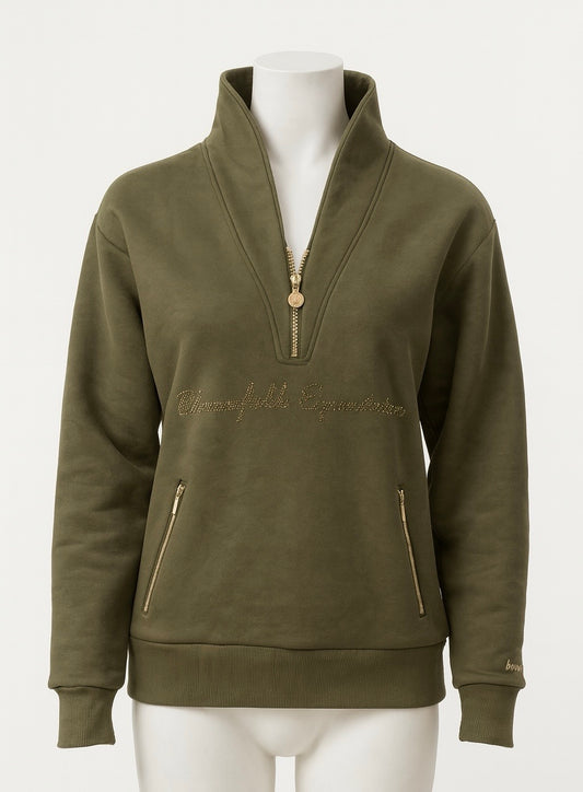 Vanessa V Neck Adult's Top In Olive