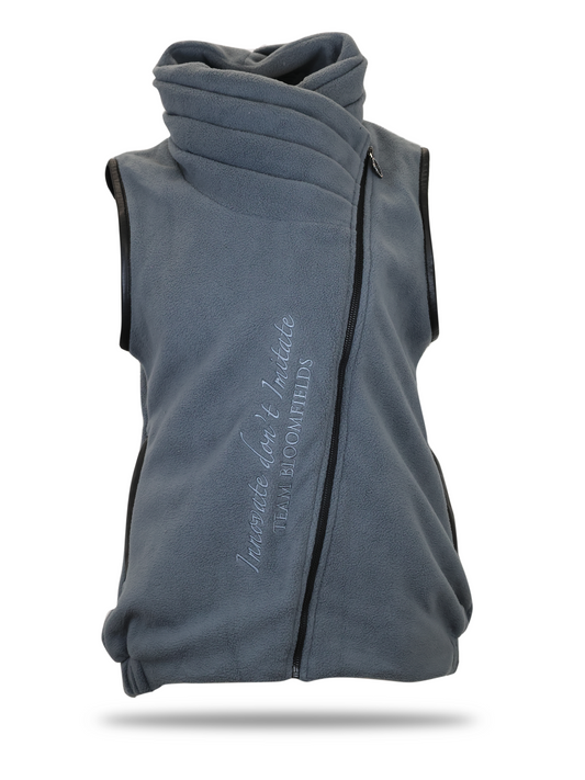 Sienna Country Fleece Grey Gilet - V2 deluxe lining