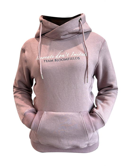 Adelle Heather Diamante Cross Necked Hoodie