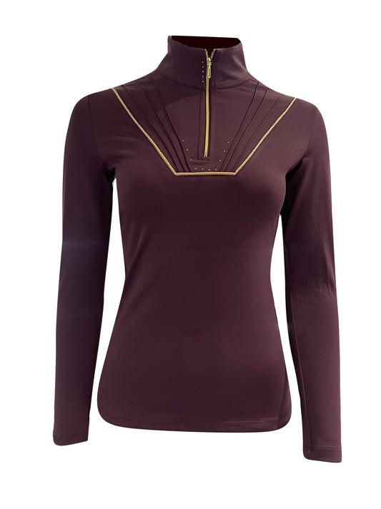 Maya Mulberry Pleated Base Layer