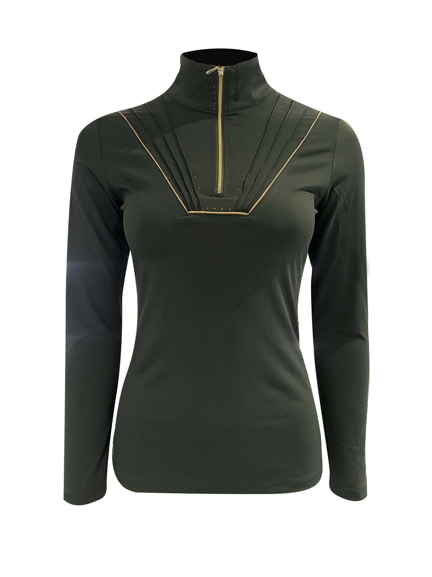 Maya Olive Pleated Base Layer