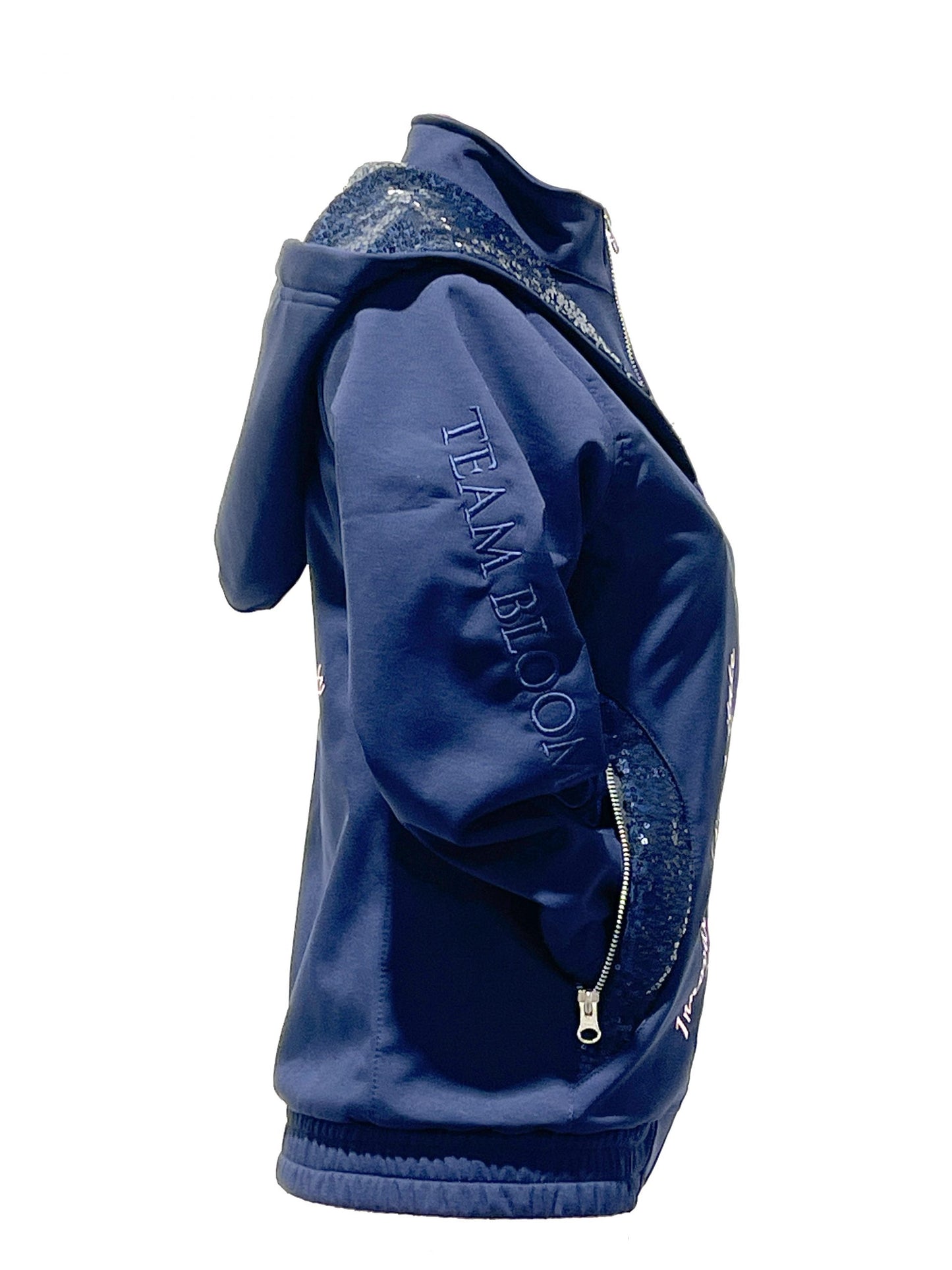 Freya Navy Double Collar Showerproof Jacket