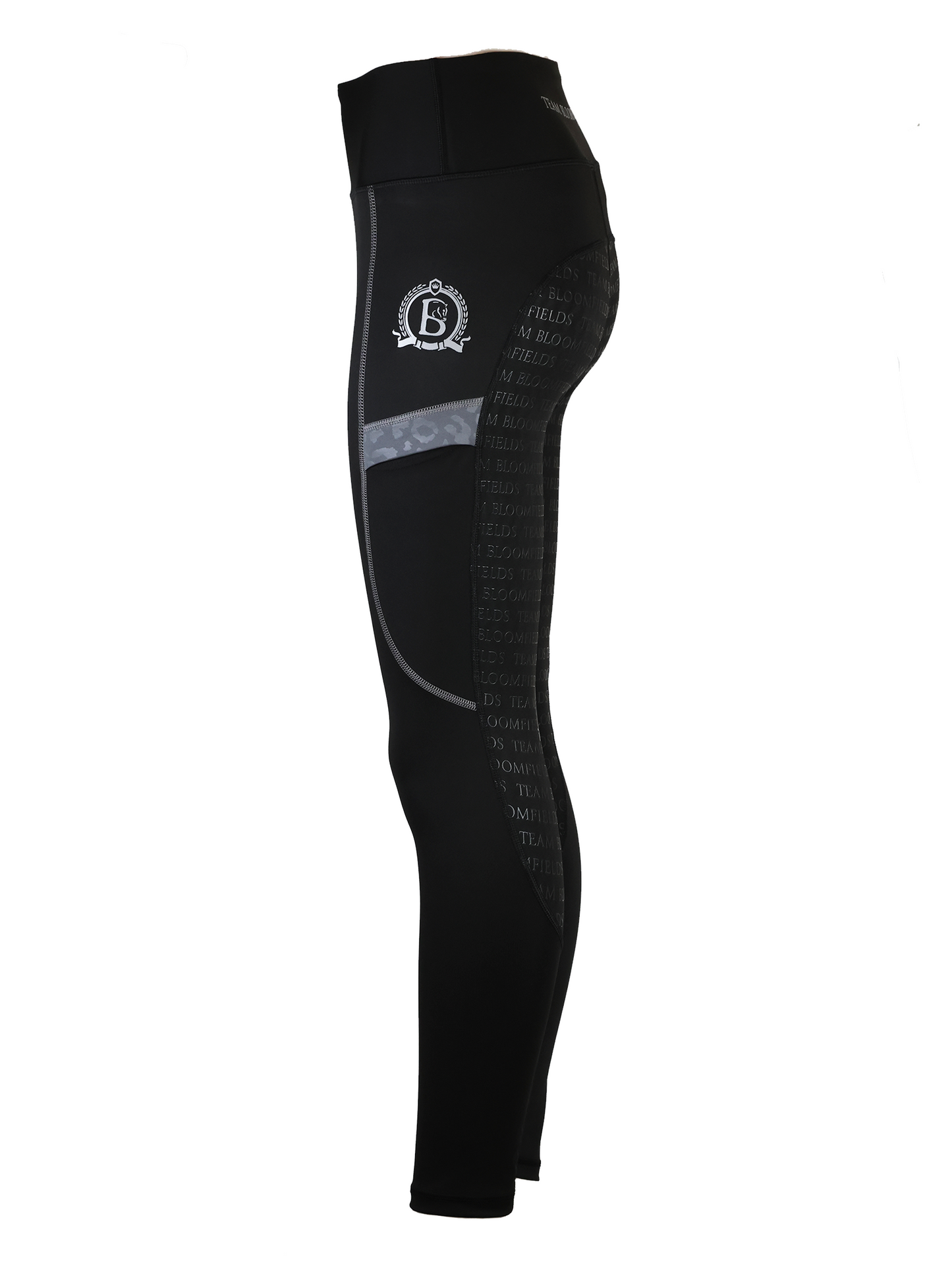 Kids Leonora Black & Grey Leggings