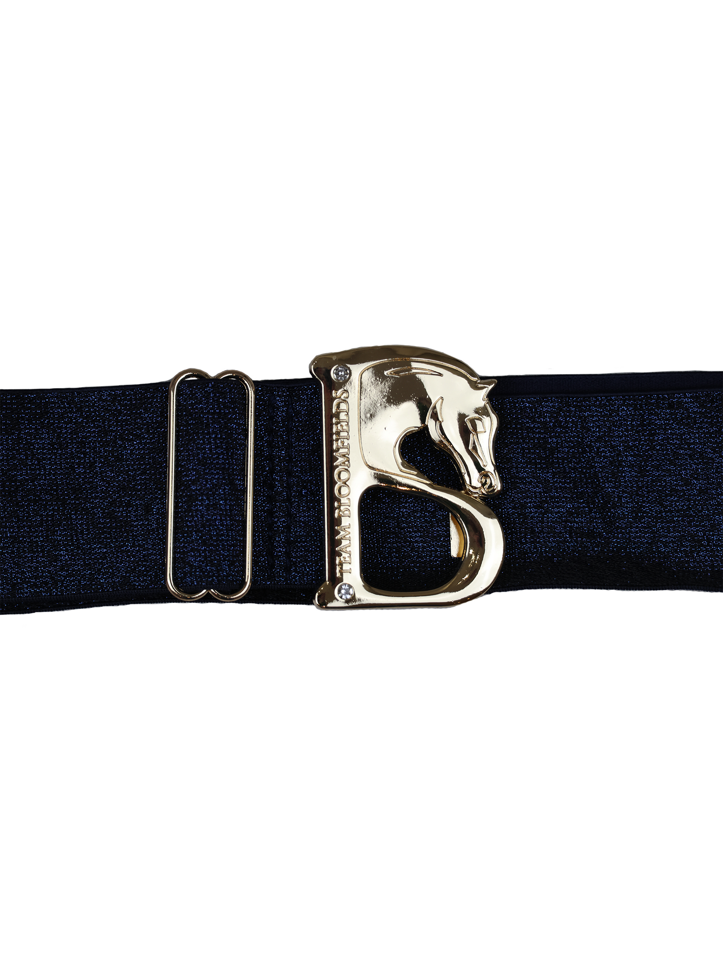 Metallic Navy With Gold B Belt