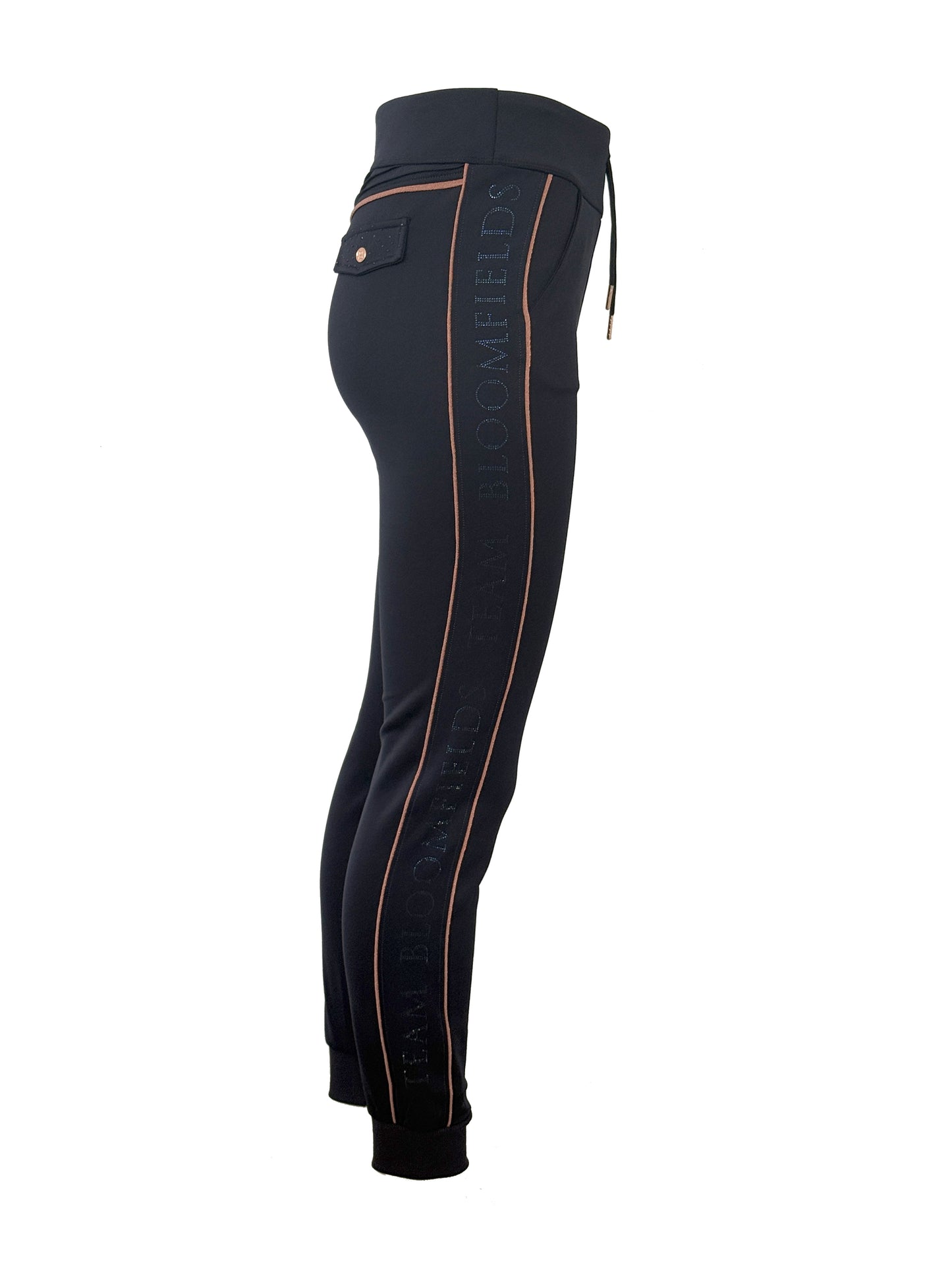 Chelsea Crystal in Navy Lounge Trousers