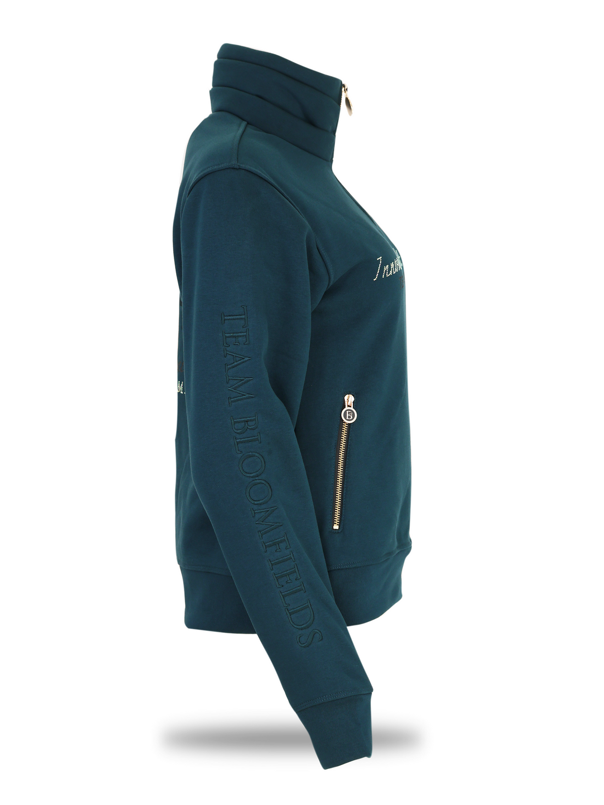 Sade Petrol Blue Quarter Zip Jumper
