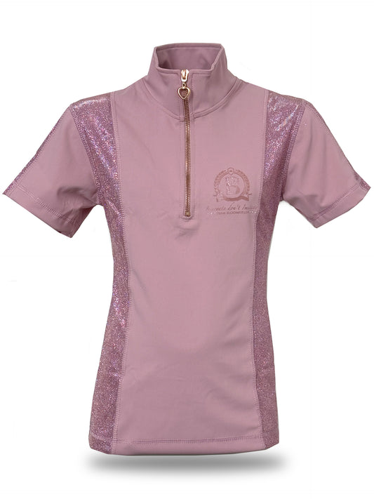 Glimmer Pink Mini Base Layer With Short Sleeves