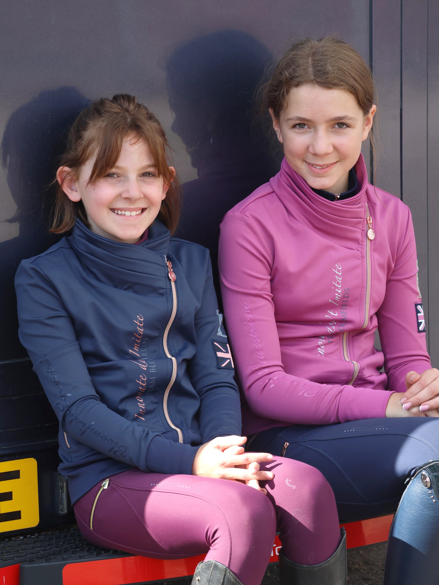 Sabrina Mini Sport in Navy With Ruffle Collar Top