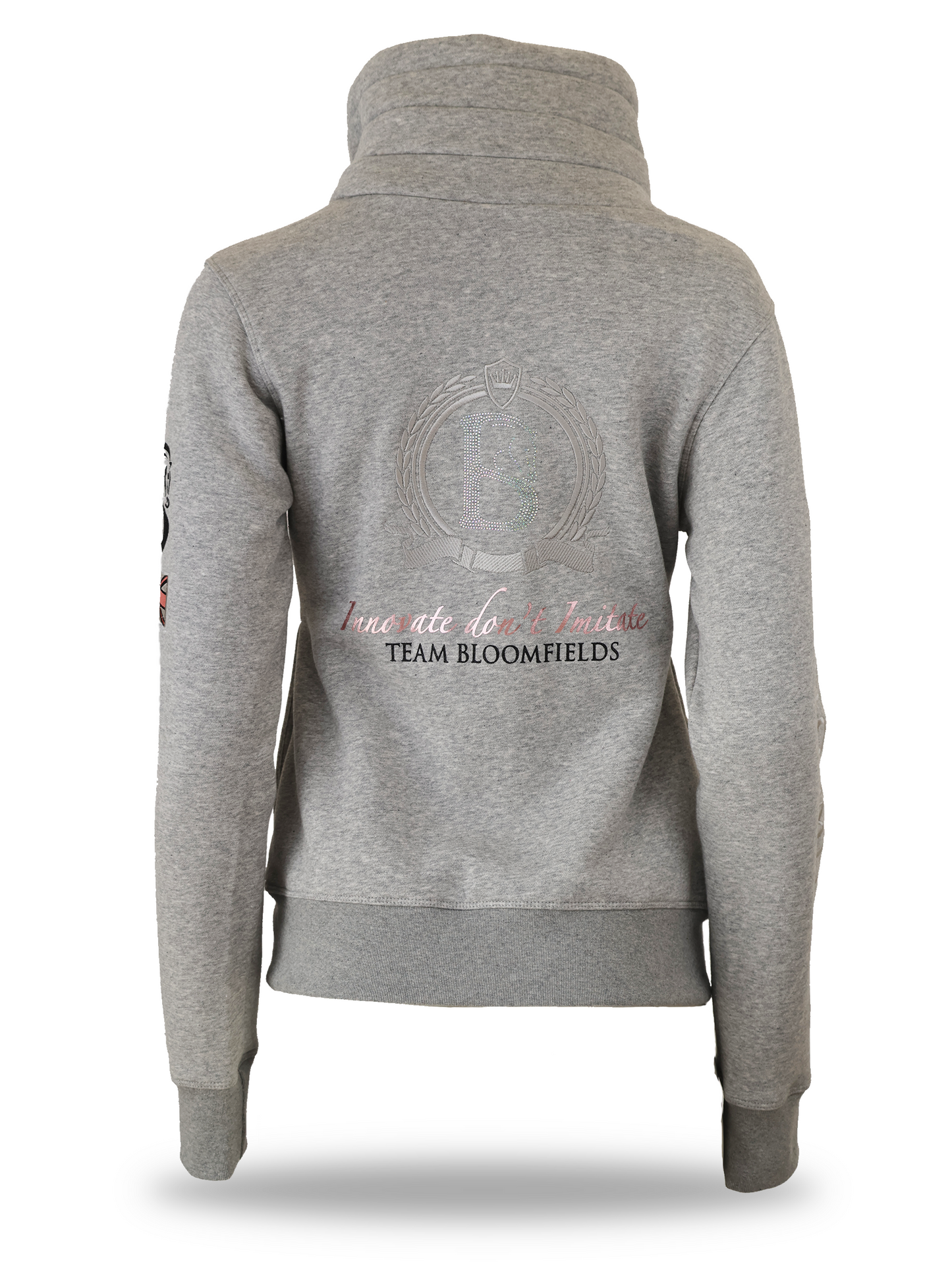 Sabrina Marl Grey Mini Ruffle Collar Top