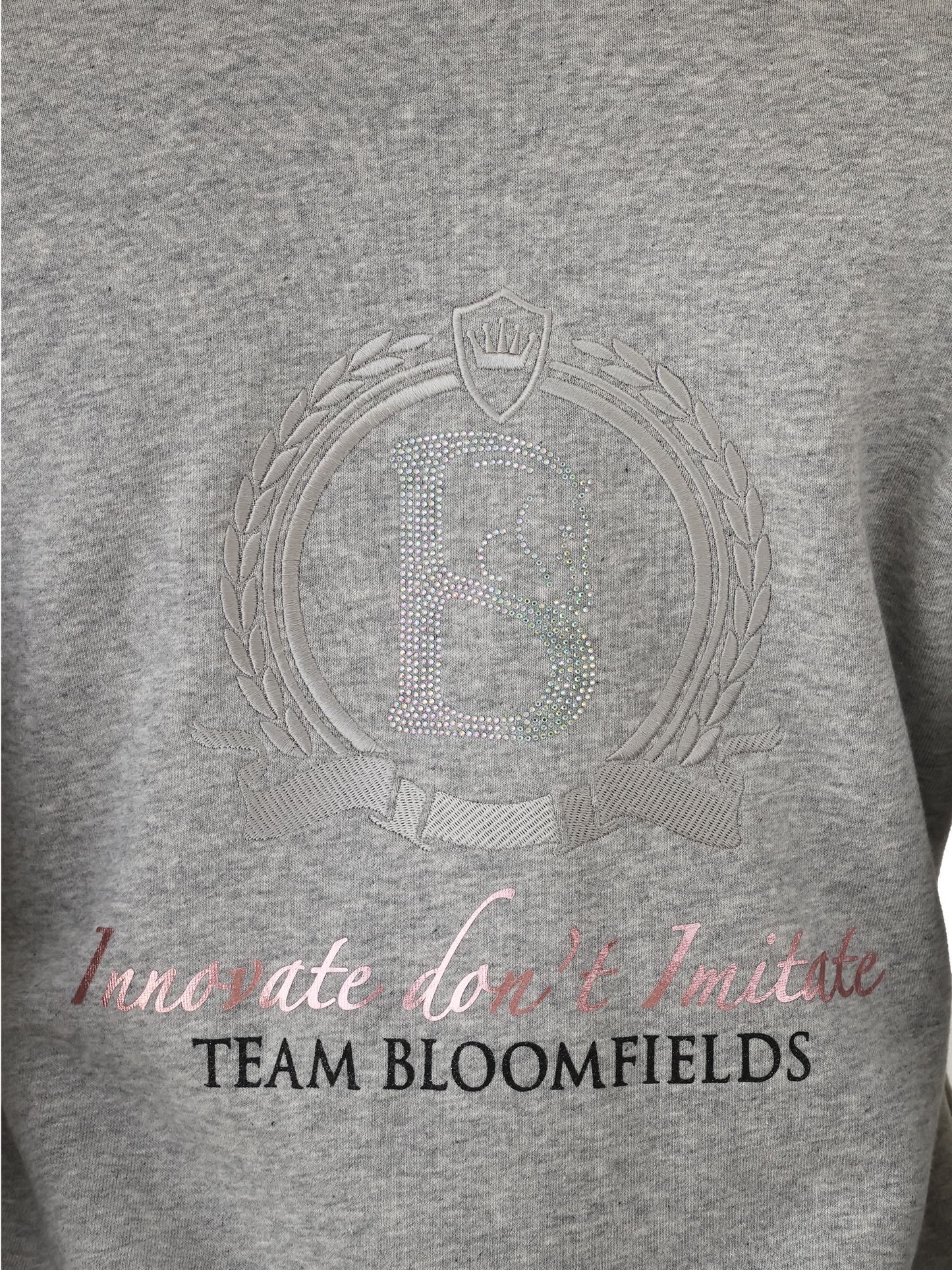 Sabrina Marl Grey Mini Ruffle Collar Top