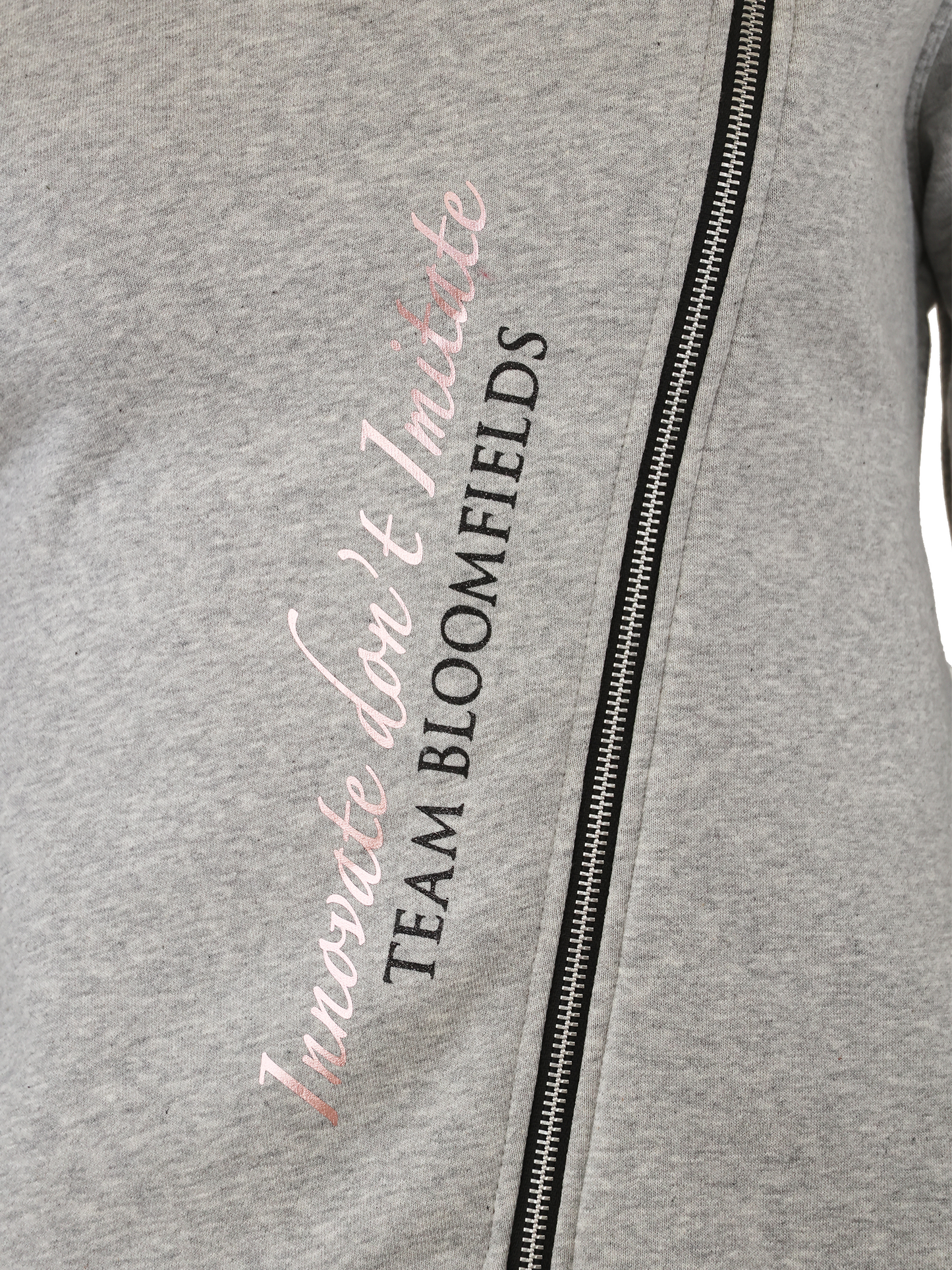 Sabrina Marl Grey Mini Ruffle Collar Top