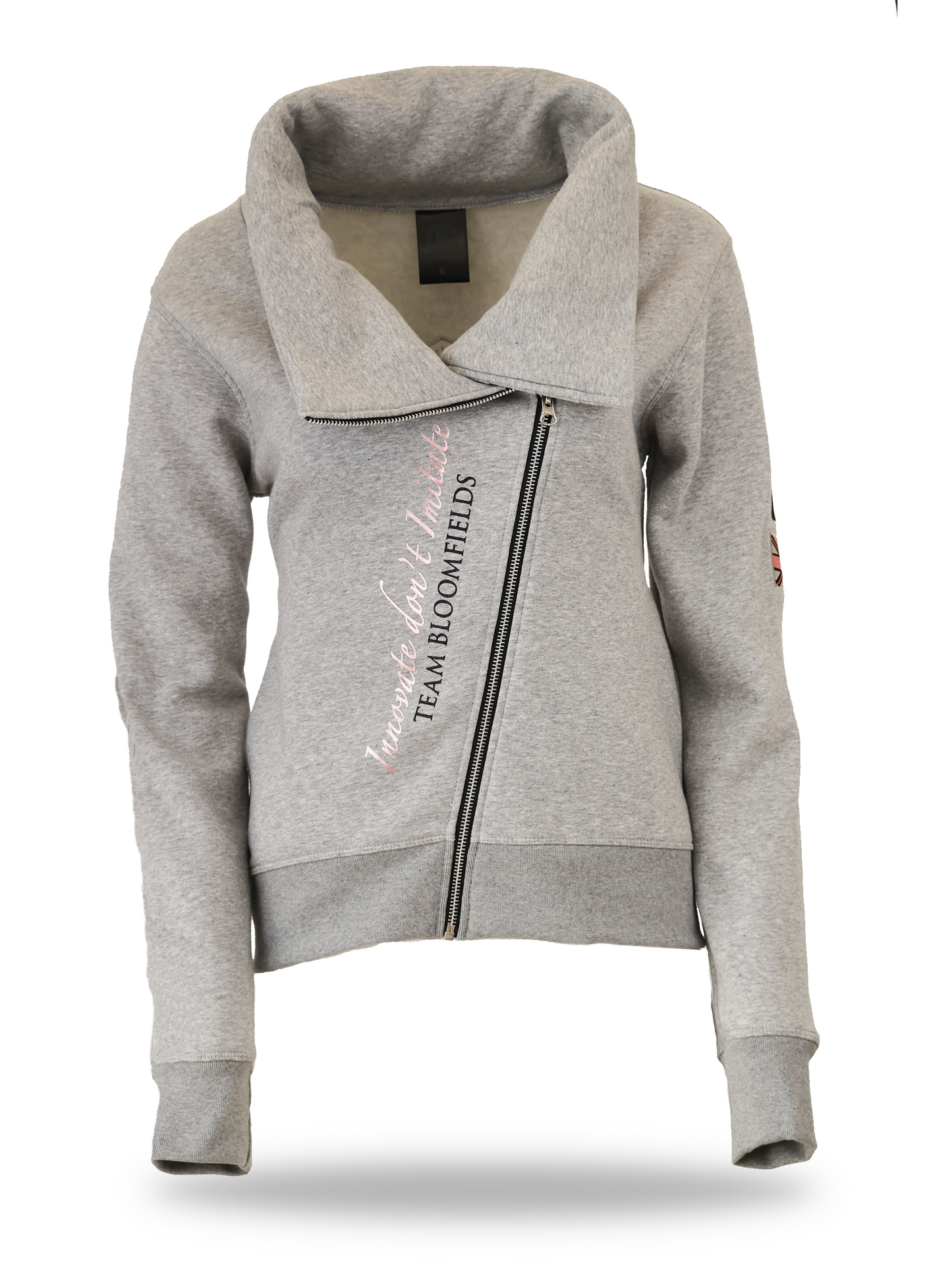 Sabrina Marl Grey Mini Ruffle Collar Top