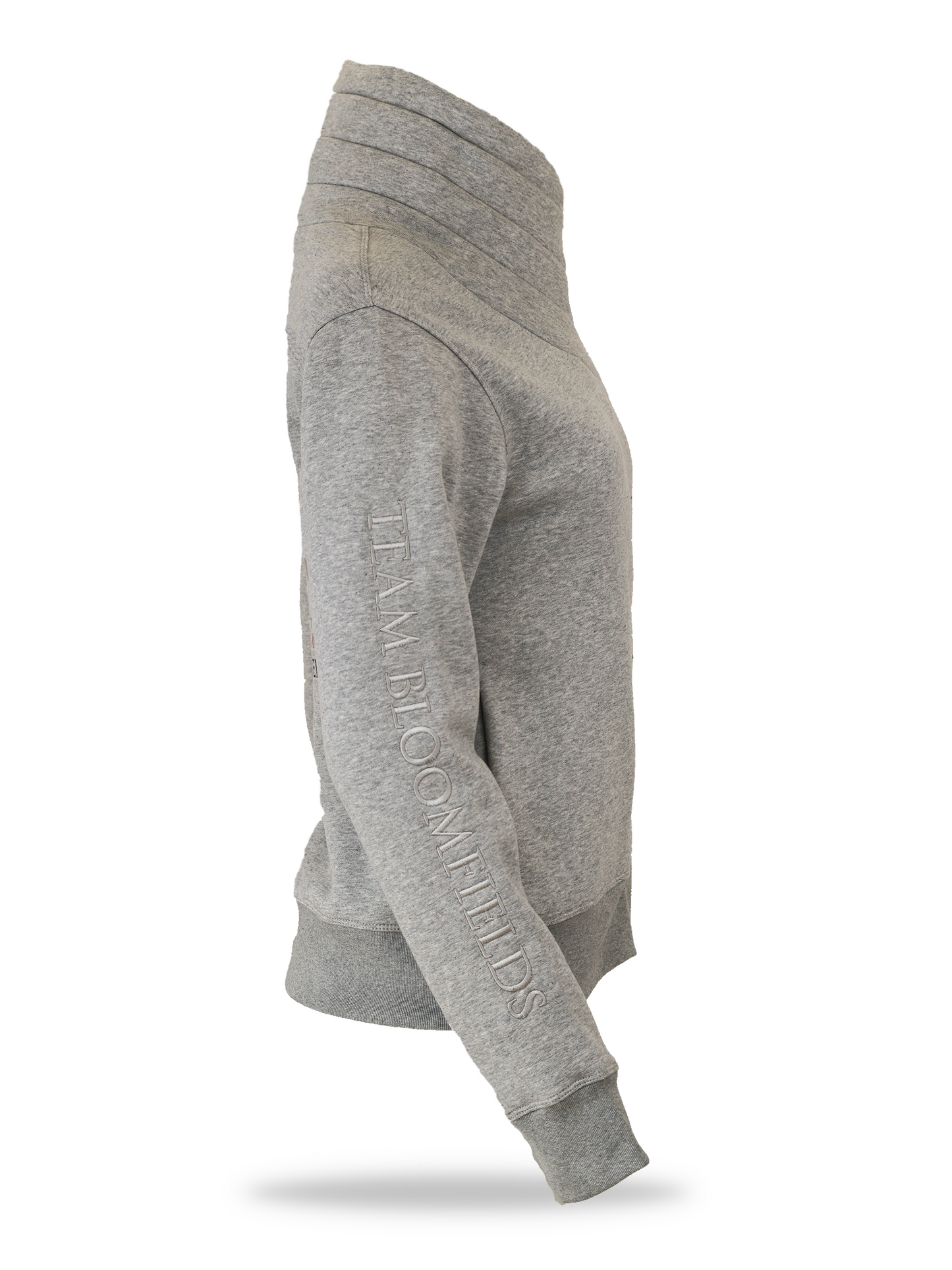 Sabrina Marl Grey Mini Ruffle Collar Top