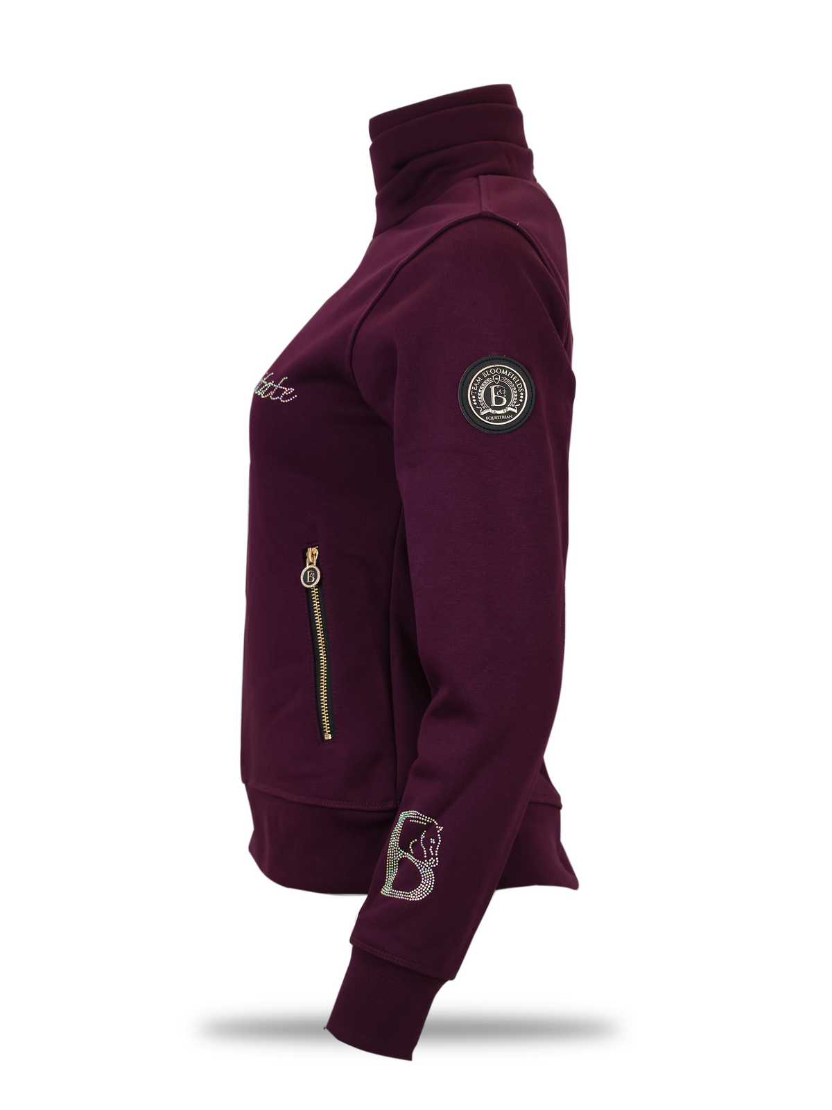 Sade Berry Quarter Zip Jumper