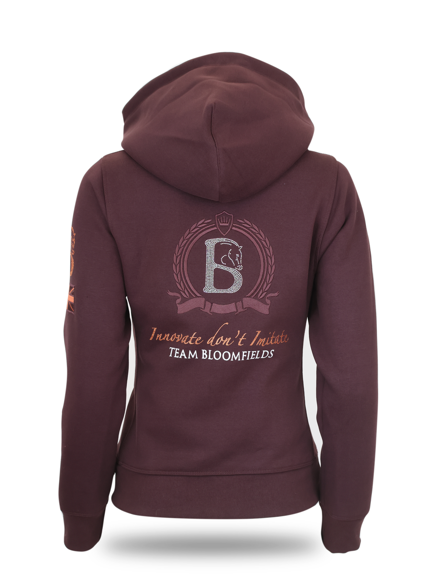 Kids Amelia Seal Brown Cross Necked Hoodie
