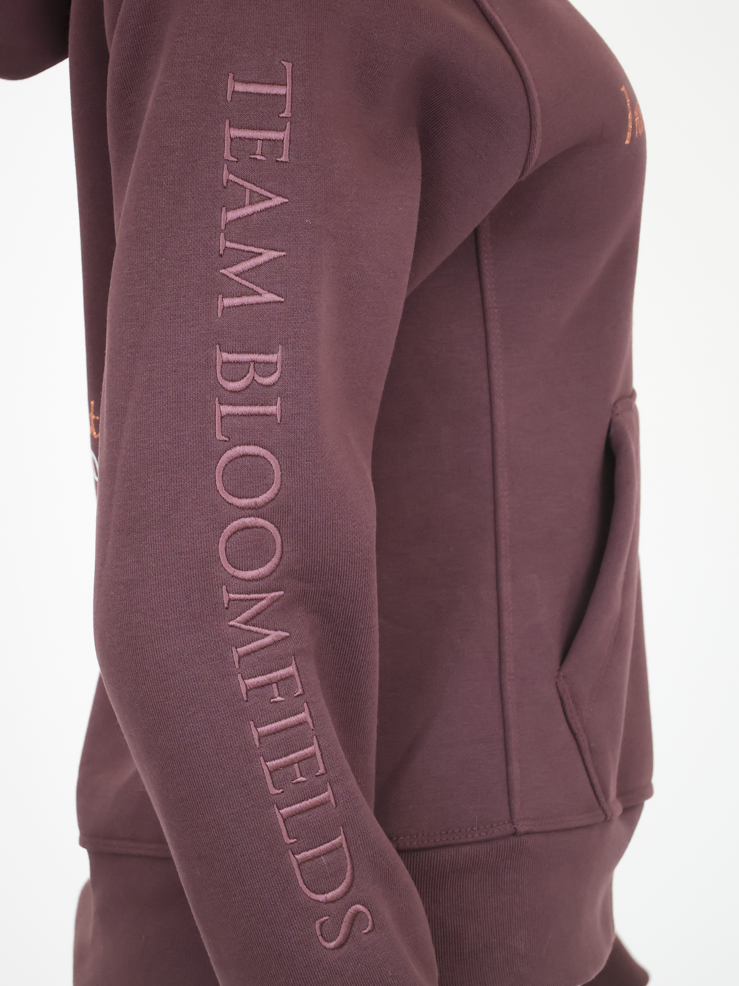 Kids Amelia Seal Brown Cross Necked Hoodie