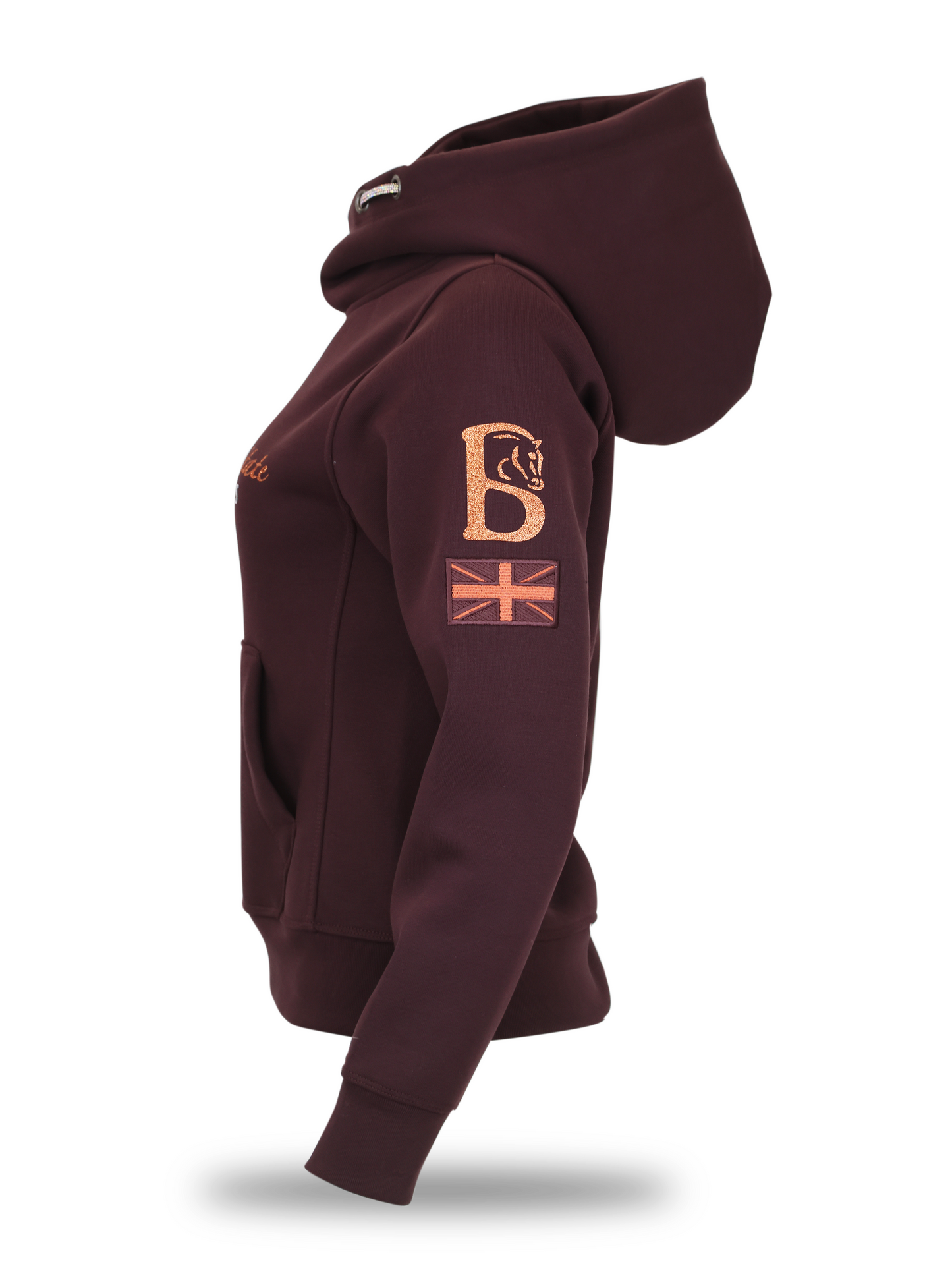 Kids Amelia Seal Brown Cross Necked Hoodie