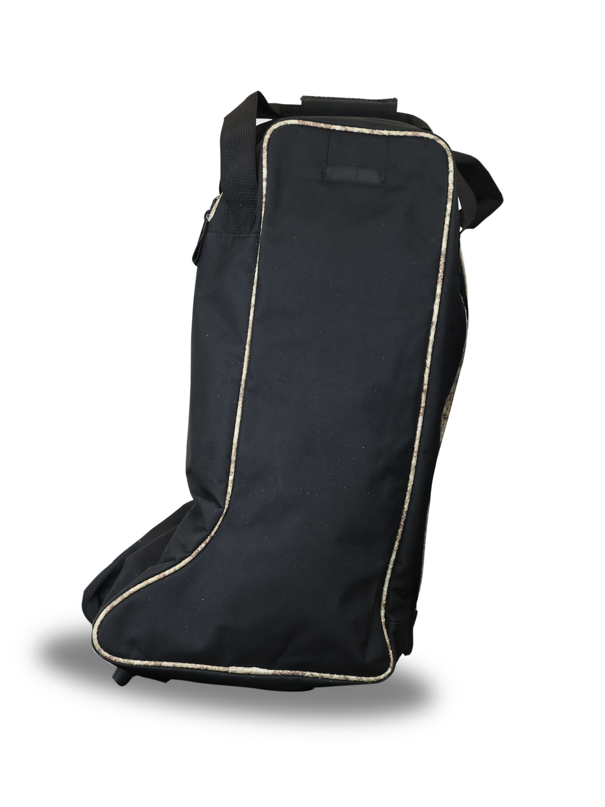 Black & Snakeskin Boot Bag