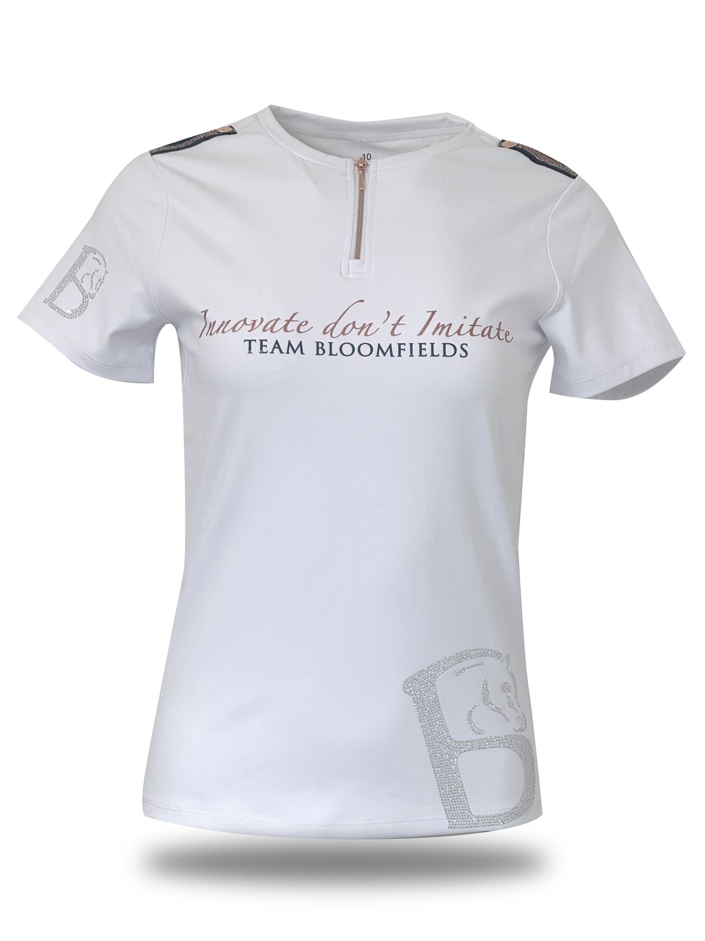 Clara White Crystal T-Shirt