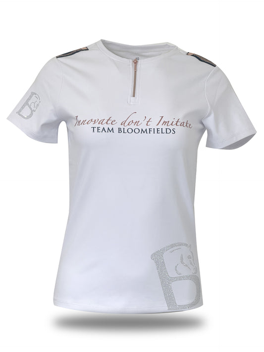 Clara White Crystal T-Shirt