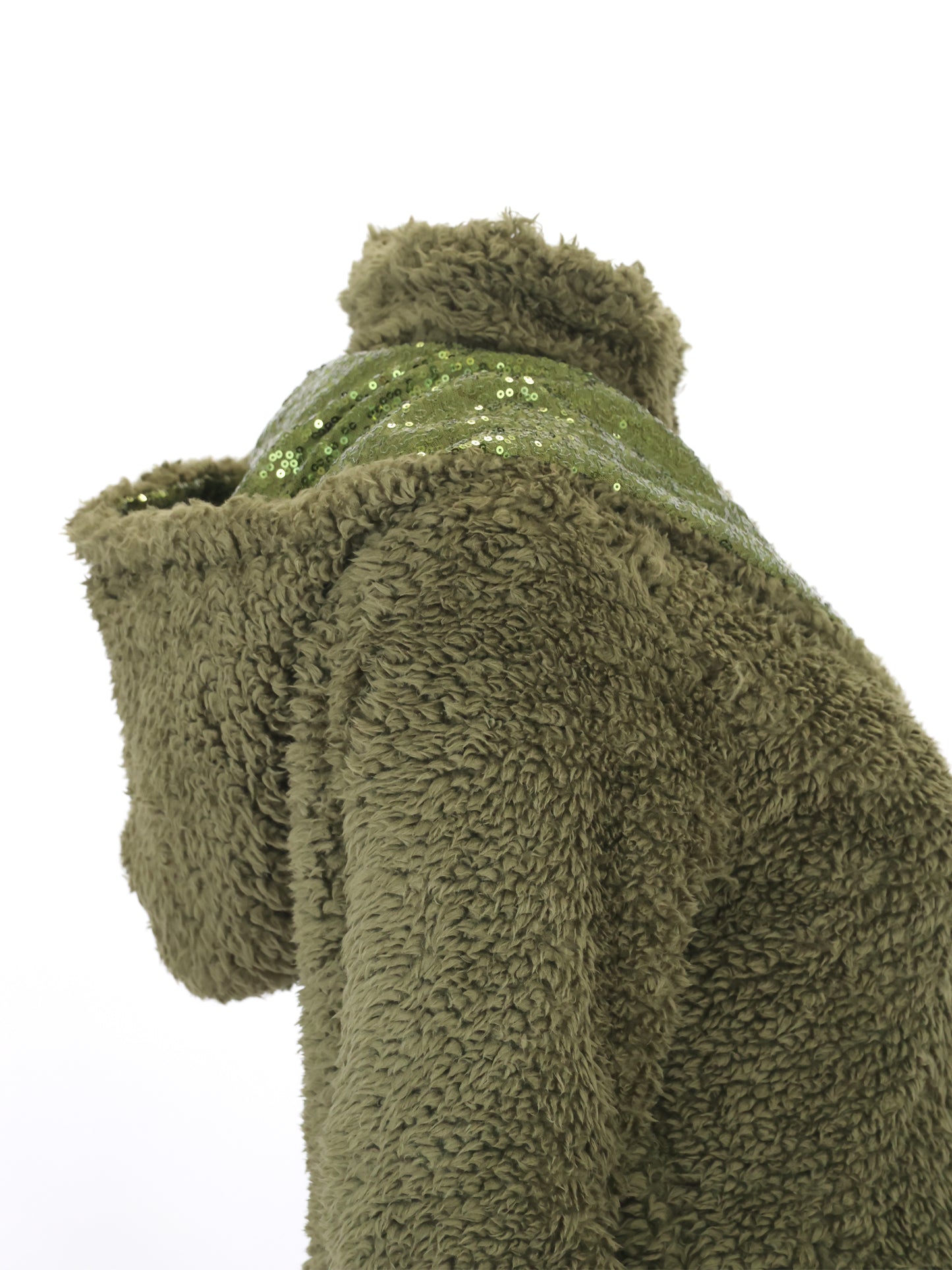 Taggie Olive Double Collar Teddybear Fleece
