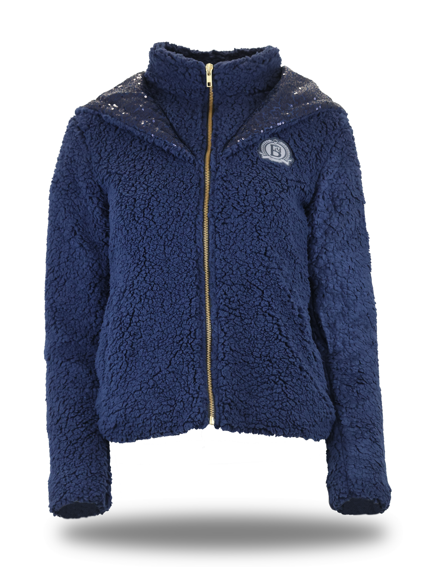 Taggie Navy Double Collar Teddybear Fleece