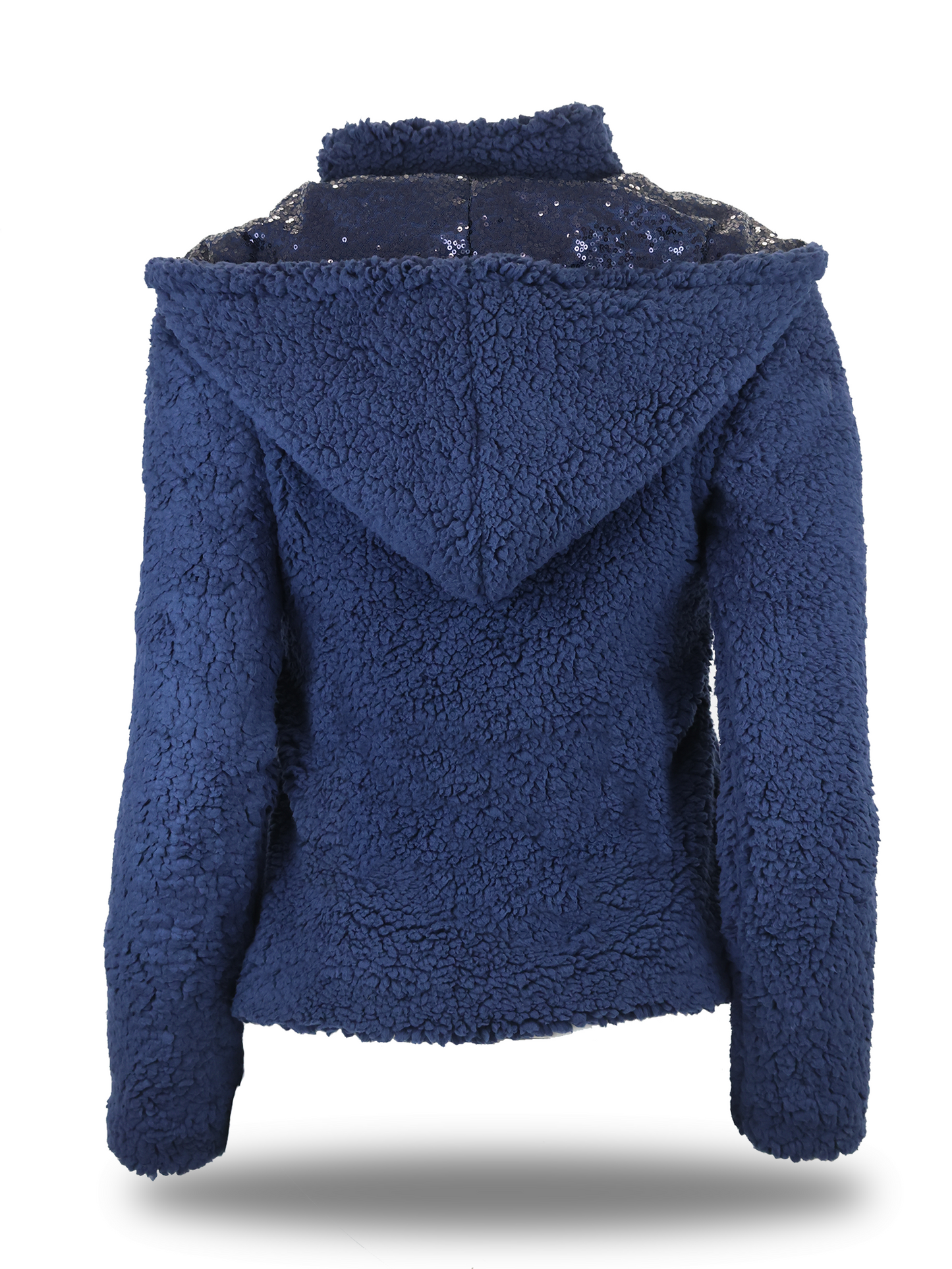 Taggie Navy Double Collar Teddybear Fleece
