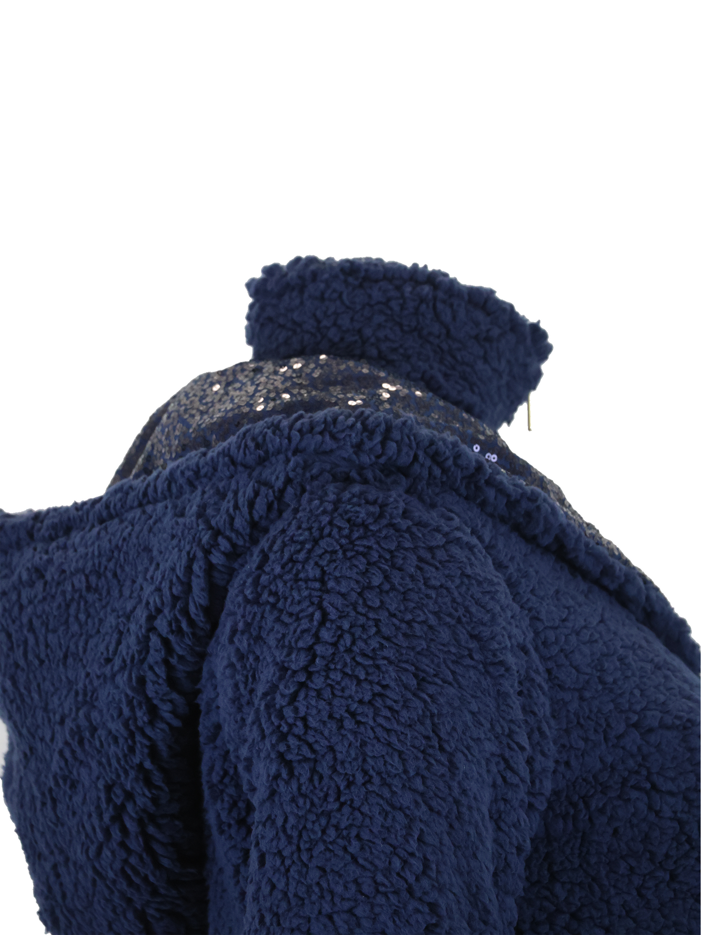 Taggie Navy Double Collar Teddybear Fleece