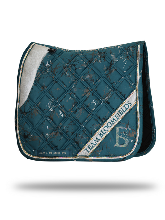 Electra Teal & Silver Dressage Saddle Pad