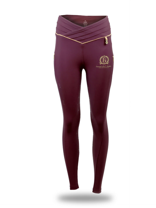 Maya Pleated Mulberry Leggings