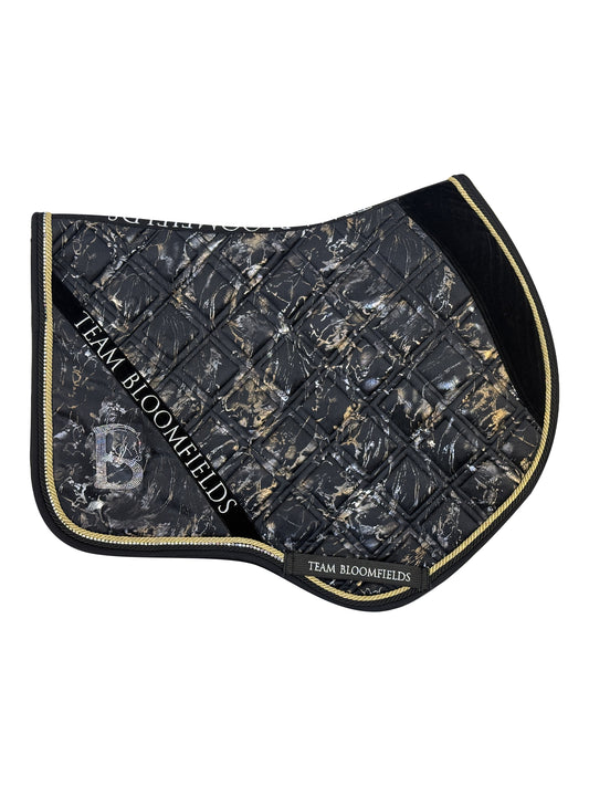 Electra Black and Gold Jump Saddle Pad