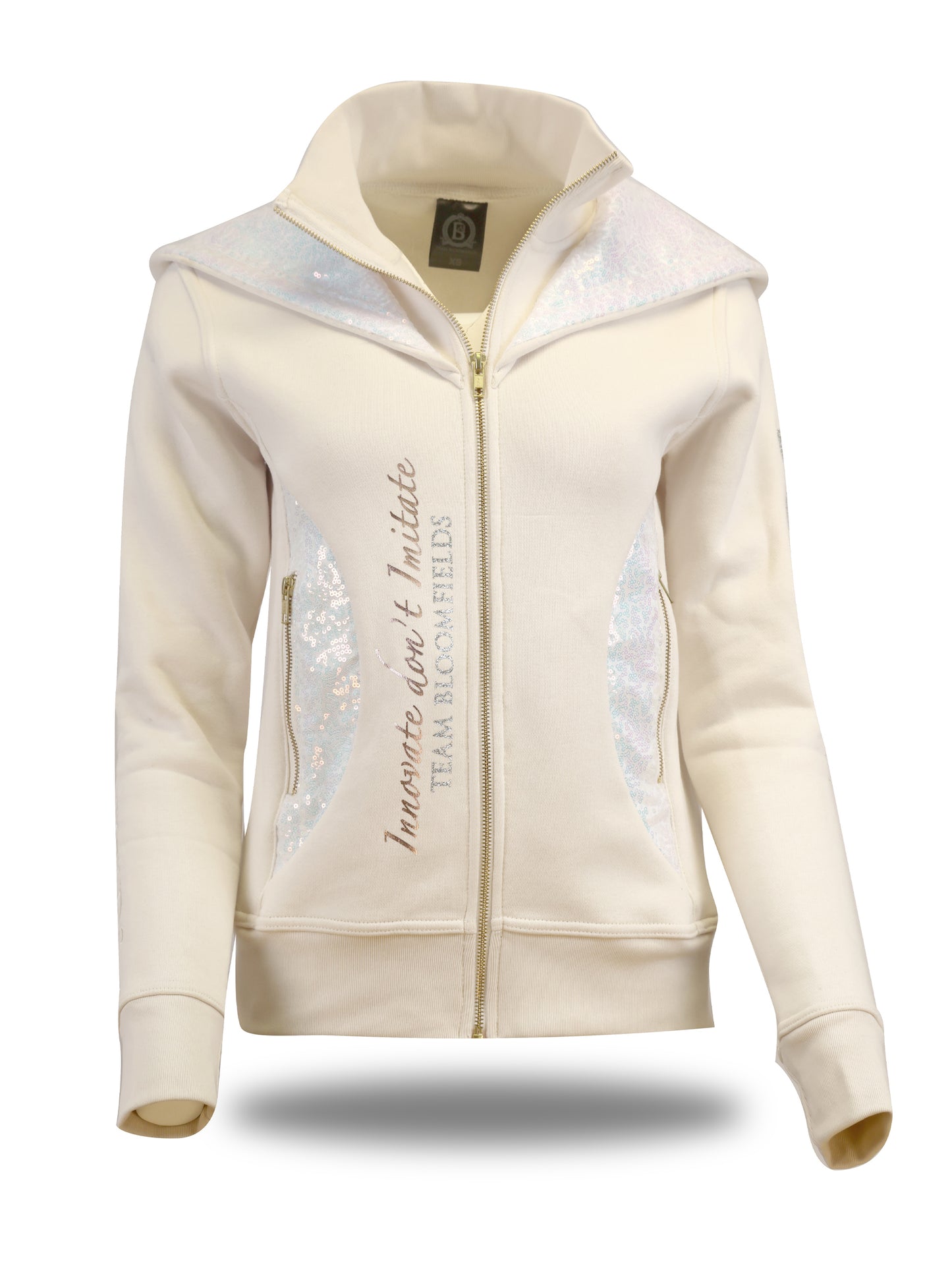 Kids Arabella Winter White Double Collar Hoodie