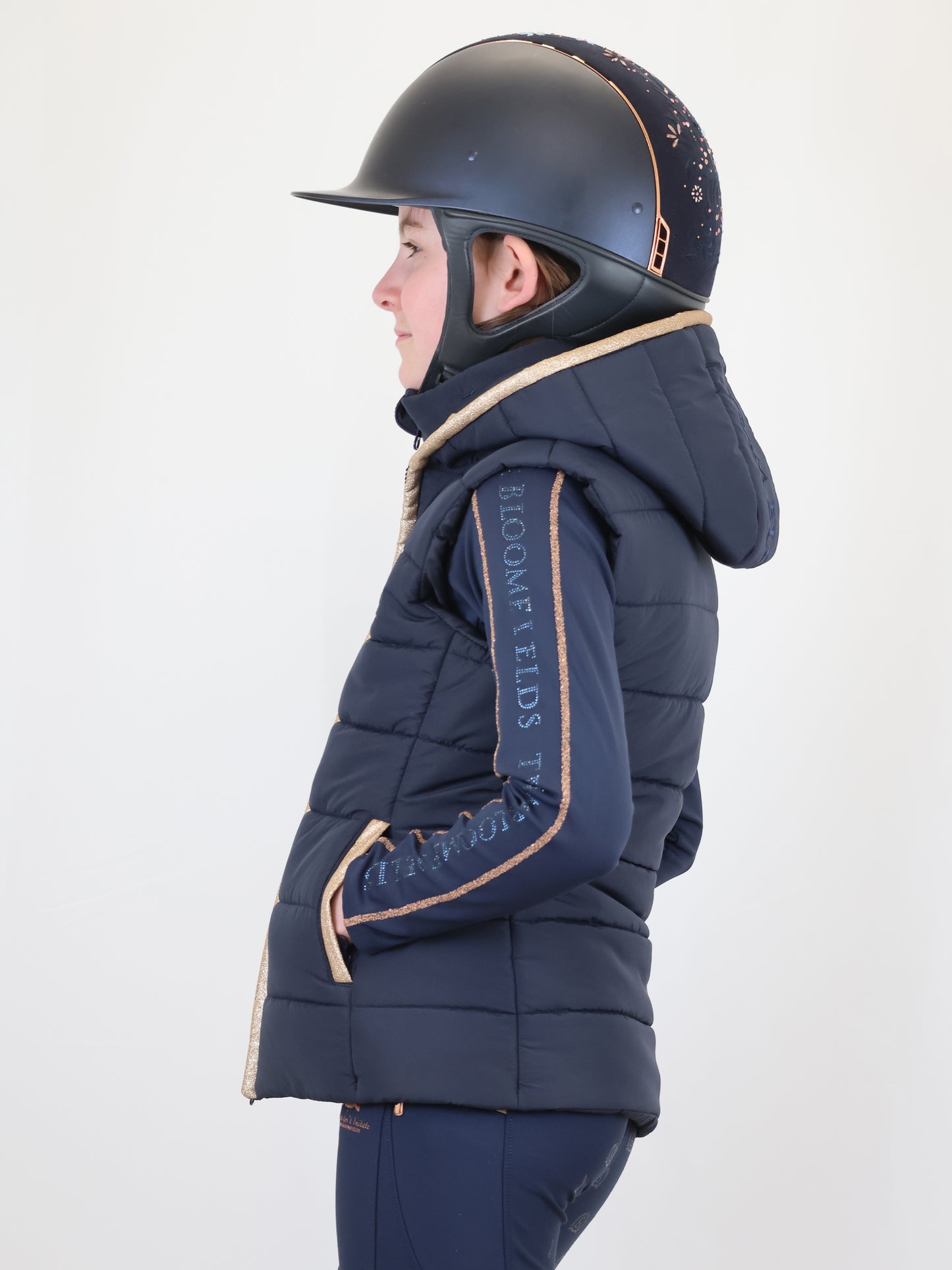 Kids Legacy Navy & Champagne Gilet