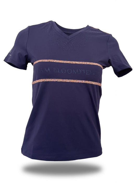 Callie Navy Crystal T-Shirt
